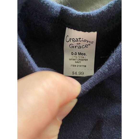 Creations of Grace Baby Bodysuits 0-3M Unisex Multicolor 5-Pack - Picture 3 of 8